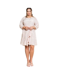 Мини-платье Swing Woven с абстрактным принтом, розовый Fashnzfab