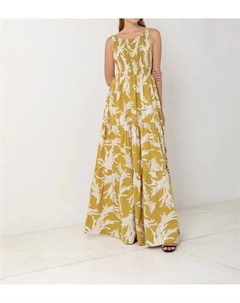 Платье макси с глубоким вырезом на спине и сборками в мемуарах, цвет a memoir Swf