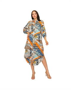 Платье-рубашка с принтом, цвет multi Fashnzfab