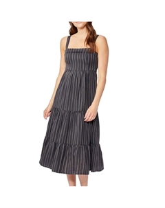 Платье Santibel в черную полоску Paige