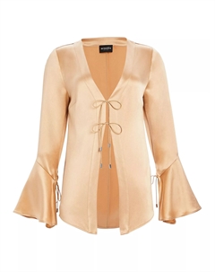 Блузка Retrofete женская Svea с длинным рукавом, телесного цвета, цвет nude