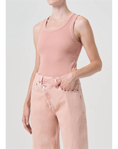 Майка Poppy цвета розовой соли Agolde