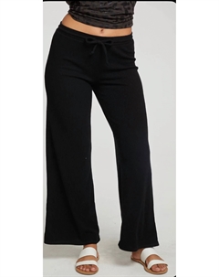 Широкие брюки для дома Rpet Love Rib в черном цвете Chaser