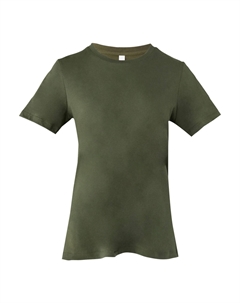 Футболка с короткими рукавами из джерси для женщин и женщин, хаки Bella+canvas