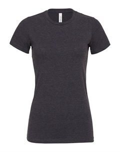 Футболка с короткими рукавами из джерси для женщин и женщин, темно-серый Bella+canvas