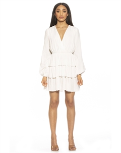 Платье Rosie с V-образным вырезом, слоновая кость Alexia admor