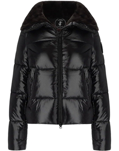 Женская стеганая куртка Moma, черная Save the duck