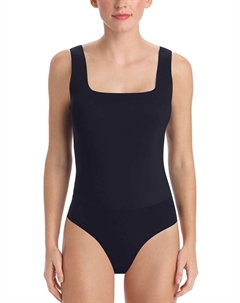 Боди с квадратным вырезом черного цвета Commando