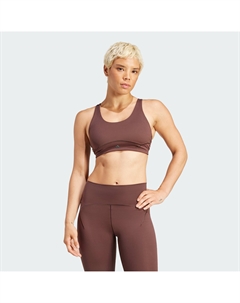 Женский бюстгальтер All Me Luxe со средней поддержкой, цвет shadow brown Adidas
