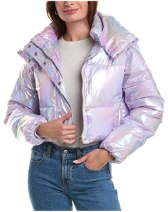 Нереальные меховые фракталы пуховик куртка, фиолетовый Unreal fur