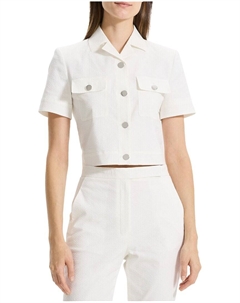 Укороченная куртка, белый Theory