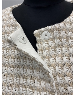 Кардиган из хлопкового твида бежевого/белого цвета, многоцветный Anneclaire