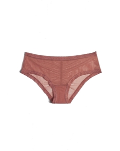 Женские сетчатые трусики-хипстеры с кружевной отделкой цвета мускатного ореха, цвет nutmeg Blush lingerie