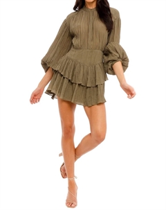 Платье мини Willow в оливковом цвете So me