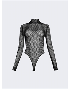 Прозрачный боди Fena, черный Khaite