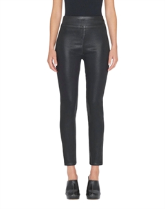 Женские облегающие укороченные брюки Jet Set с разрезом цвета Noir с покрытием, цвет noir coated Frame