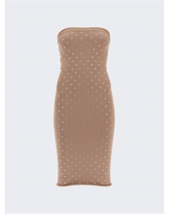 Платье миди без бретелек с резинкой, бежевый Alexander wang