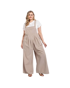 Комбинезон с защипами и боковыми карманами, цвет stone Fashnzfab