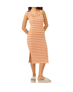 Платье-миди Bobbi Stripe цвета загара, цвет tan Rip curl
