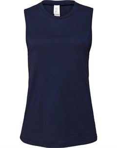 Женская майка-майка из джерси с эффектом потертости, темно-синий Bella+canvas