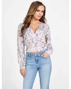 Топ с цветочным принтом «Вероника», цвет precious glow cream multi Guess factory