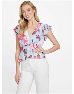Топ с цветочным принтом Eco Dawn, цвет rosie print Guess factory