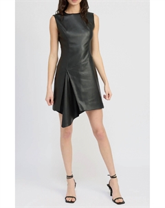 Мини-платье Mya из черной искусственной кожи En saison