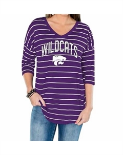 Осенняя туника Kansas State University в фиолетовом цвете Gameday couture