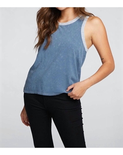 Coastal Cloth Racer Майка Denim в цвете Mineral Wash Chaser