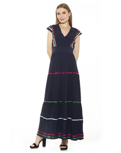 Летнее макси-платье, темно-синий Alexia admor