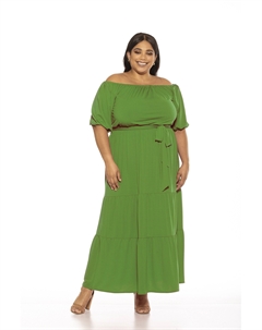 Платье макси Harlow - Большой размер, зеленый Alexia admor