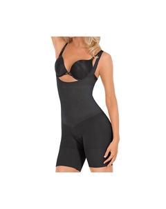 Бесшовные открытые трусы-боксеры Body Shaper черного цвета Euroskins