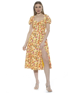 Платье миди Грейси, цвет yellow garden Alexia admor
