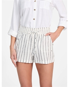 Полосатые шорты Harper из льняной смеси, цвет harper pin stripe black m Guess factory