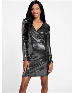Платье Марго с пайетками, цвет gunmetal Guess factory