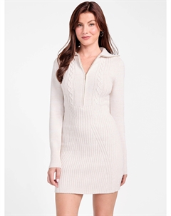 Платье Marissa Cable-Knit на молнии, цвет oatmeal heather Guess factory