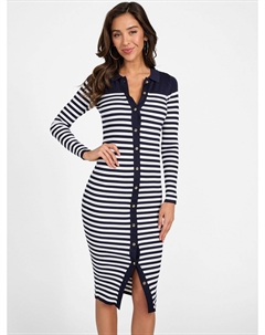 Платье-свитер Mia в полоску, цвет nocturnal navy multi Guess factory