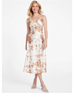 Платье миди с принтом Zhuri, цвет elegance vanilla blush mu Guess factory