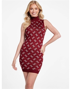 Платье-свитер с логотипом Tianna, цвет beet juice red multi Guess factory