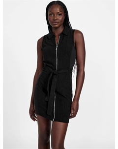 Платье Harper из льняной смеси, черный Guess factory