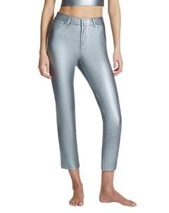 Брюки из искусственной кожи с пятью карманами Slg69 в платиновом цвете, цвет platinum Commando