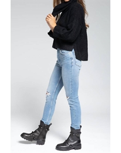 Укороченные джинсы с высокой посадкой и эффектом деструкции в стиле 90-х годов, цвет 60s fade with destroy Redone