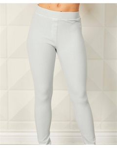 Джеггинсы с высокой талией в серебристом цвете, серебряный French kyss