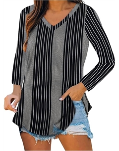 Туника с V-образным вырезом и осенним топом черного цвета Habitat