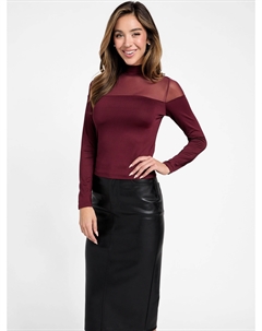 Топ из сетки Ximena, цвет mystic wine Guess factory