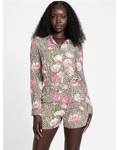 Нина комбинезон с поясом, цвет pink roses multi Guess factory