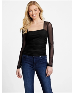 Топ из сетки Марси, черный Guess factory