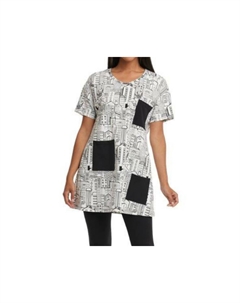 Туника с принтом House в черно-белом цвете Compli k