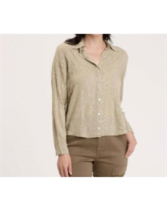 Рубашка женская, цвет sand lime pigment Xcvi