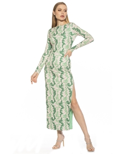 Платье макси Лекси, цвет green abstract Alexia admor